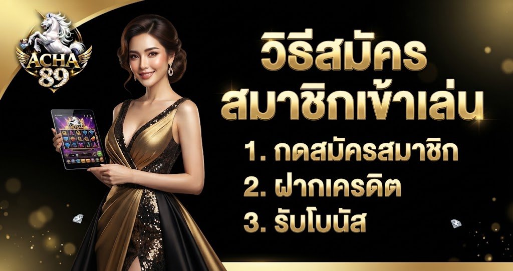 วิธีสมัครสมาชิกเข้าเล่น